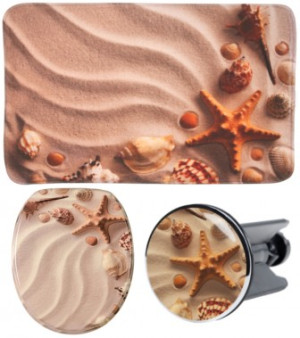 WCShop24 3-teiliges Badezimmer Set Sanibel