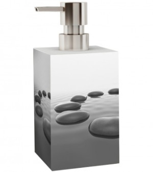 WCShop24 Seifenspender Black Stones