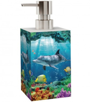 WCShop24 Seifenspender Delphin Korallen