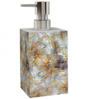 WCShop24 Seifenspender Marmor Braun
