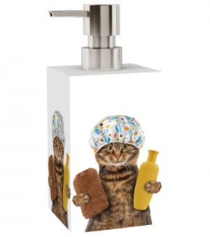 WCShop24 Seifenspender Shower Cat