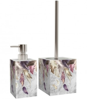 WCShop24 Badezimmer Set Federn
