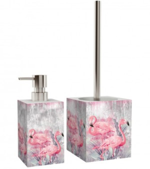 WCShop24 Badezimmer Set Flamingo