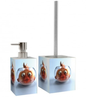 WCShop24 Badezimmer Set Goldfisch