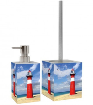 WCShop24 Badezimmer Set Leuchtturm
