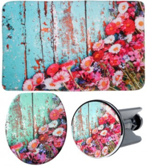 WCShop24 3-teiliges Badezimmer Set Spring