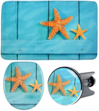 WCShop24 3-teiliges Badezimmer Sea Star