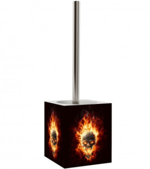 WCShop24 WC-Bürste Totenkopf