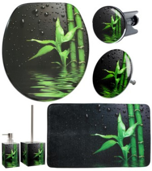WCShop24 6-teiliges Badezimmer Set Virella