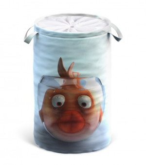 WCShop24 Wäschekorb Goldfisch
