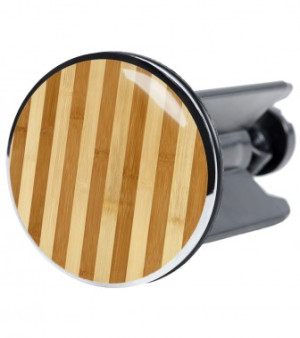 WCShop24 Waschbeckenstöpsel Bambus gestreift