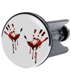 WCShop24 Waschbeckenstöpsel Blood Hands