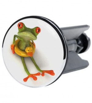 WCShop24 Waschbeckenstöpsel Froggy