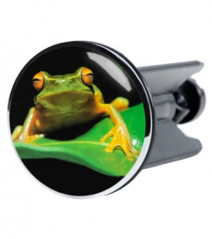 WCShop24 Waschbeckenstöpsel Frosch Grün