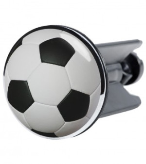 WCShop24 Waschbeckenstöpsel Fußball