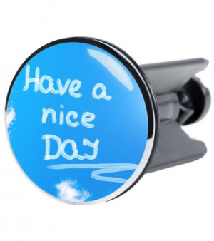 WCShop24 Waschbeckenstöpsel Have a nice day