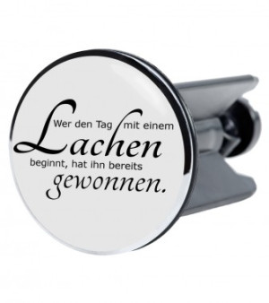 WCShop24 Waschbeckenstöpsel Lachen