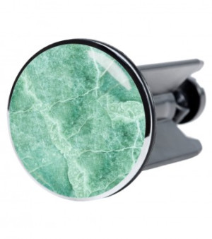 WCShop24 Waschbeckenstöpsel Marmor Grün