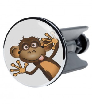 WCShop24 Waschbeckenstöpsel Monkey
