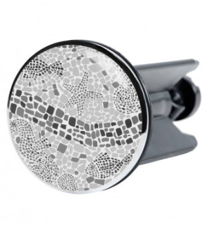 WCShop24 Waschbeckenstöpsel Mosaic World Grey
