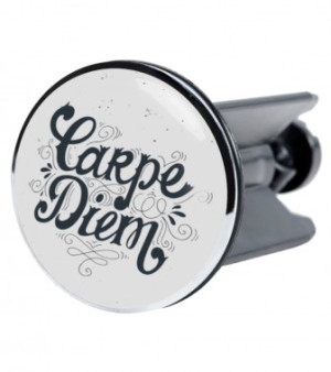 WCShop24 Waschbeckenstöpsel Carpe Diem