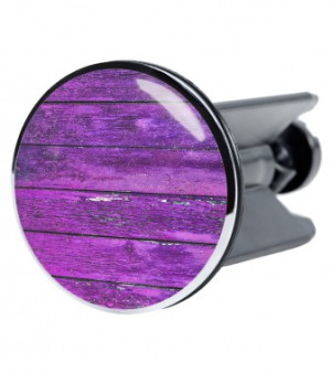 WCShop24 Waschbeckenstöpsel Purple Wall