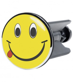 WCShop24 Waschbeckenstöpsel Smiley
