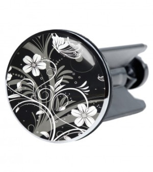 WCShop24 Waschbeckenstöpsel White Flower