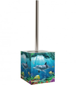 WCShop24 WC-Bürste Delphin Korallen