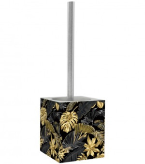WCShop24 WC-Bürste Golden Leaves