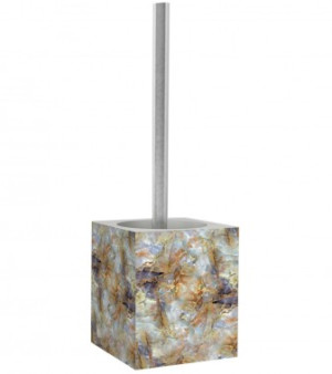 WCShop24 WC-Bürste Marmor Braun