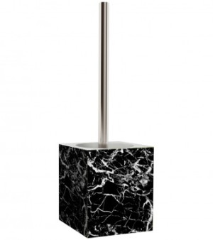 WCShop24 WC-Bürste Marmor Schwarz