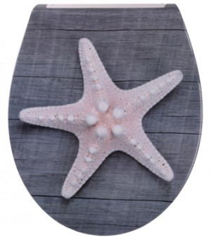 WCShop24 WC-Sitz mit Absenkautomatik Flat Bastia - Premium Toilettendeckel direkt vom Hersteller