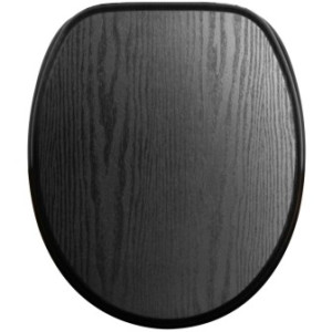 WCShop24 WC-Sitz Black Wood - Premium Toilettendeckel direkt vom Hersteller