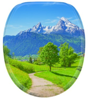 WCShop24 WC-Sitz mit Absenkautomatik Alpen - Premium Toilettendeckel direkt vom Hersteller