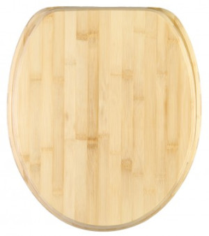 WCShop24 WC-Sitz mit Absenkautomatik Bambus - Premium Toilettendeckel direkt vom Hersteller