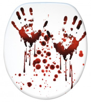 WCShop24 WC-Sitz Blood Hands - Premium Toilettendeckel direkt vom Hersteller