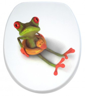 WCShop24 WC-Sitz Froggy - Premium Toilettendeckel direkt vom Hersteller