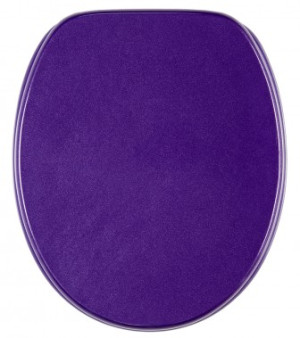 WCShop24 WC-Sitz Glitzer Lila - Premium Toilettendeckel direkt vom Hersteller