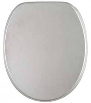 WCShop24 WC-Sitz Glitzer Silber - Premium Toilettendeckel direkt vom Hersteller