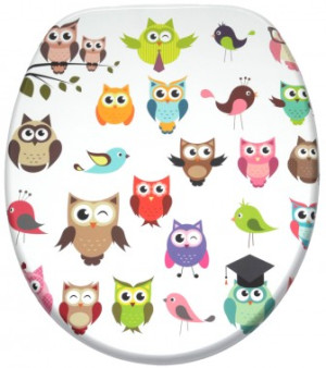 WCShop24 WC-Sitz Owl - Premium Toilettendeckel direkt vom Hersteller