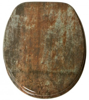 WCShop24 WC-Sitz mit Absenkautomatik Rusty - Premium Toilettendeckel direkt vom Hersteller
