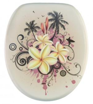 WCShop24 WC-Sitz mit Absenkautomatik Tropical - Premium Toilettendeckel direkt vom Hersteller