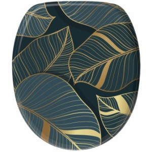 WCShop24 WC-Sitz mit Absenkautomatik Monstera - Premium Toilettendeckel direkt vom Hersteller