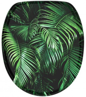 WCShop24 WC-Sitz mit Absenkautomatik Palmdream - Premium Toilettendeckel direkt vom Hersteller