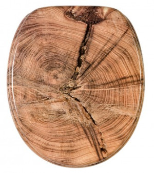 WCShop24 WC-Sitz mit Absenkautomatik Old Tree - Premium Toilettendeckel direkt vom Hersteller