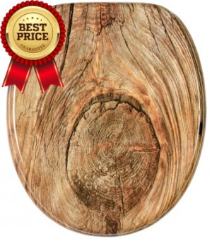 WCShop24 WC-Sitz Rustikal - Premium Toilettendeckel direkt vom Hersteller