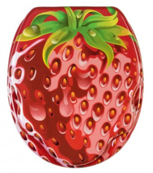 WCShop24 WC-Sitz Strawberry - Premium Toilettendeckel direkt vom Hersteller