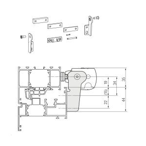 HAUTAU Kippkonsole KF7 SKA/EKA 30