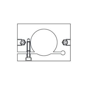 BSC Rohrklemmanschluss Ø50 für Ø8 für PVZ 40